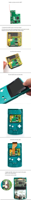AMOLED Touch Screen Kit with Laminated Lens for Game Boy Color