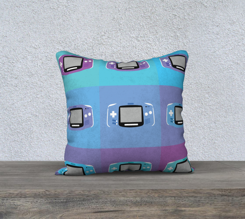 Gameboy Advance Pillow (Purple Pattern)