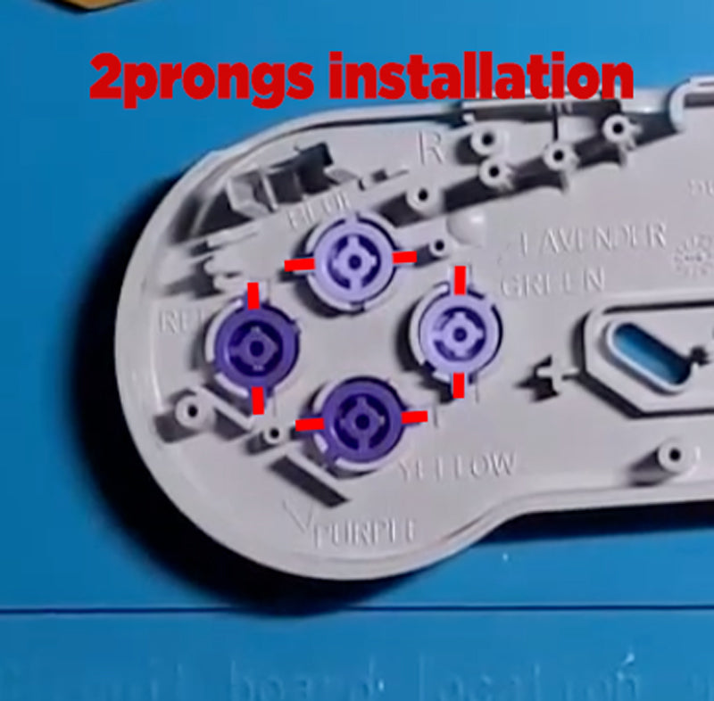 Super Nintendo Controller-Themed Buttons Set