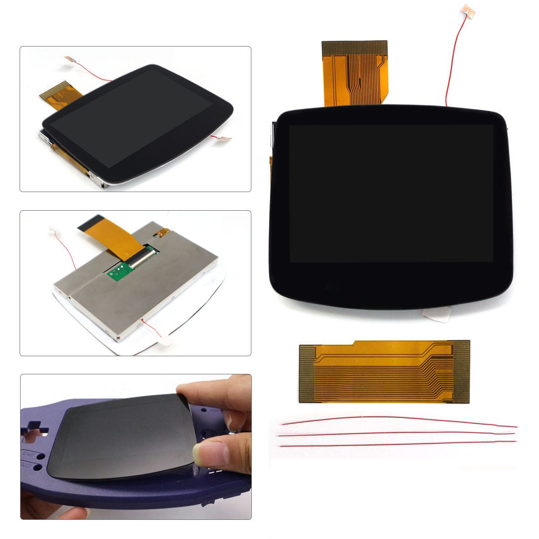 V5 IPS LCD Backlight Kit with Laminated Lens and OSD Kit for Game Boy ...