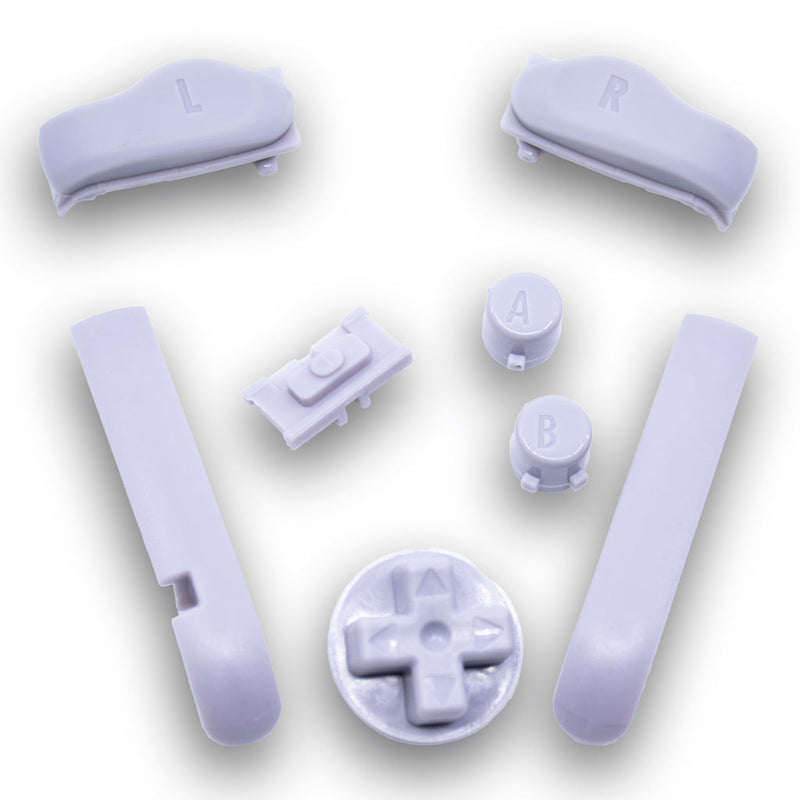 Gray (Original) Funny Playing Buttons for Game Boy Advance