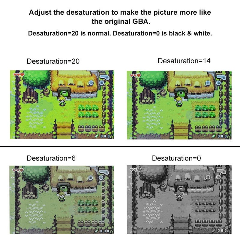 V5 IPS LCD Backlight Kit with Laminated Lens and OSD Kit for Game Boy Advance SP