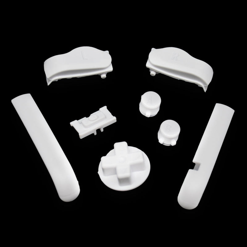 White Funny Playing Buttons for Game Boy Advance