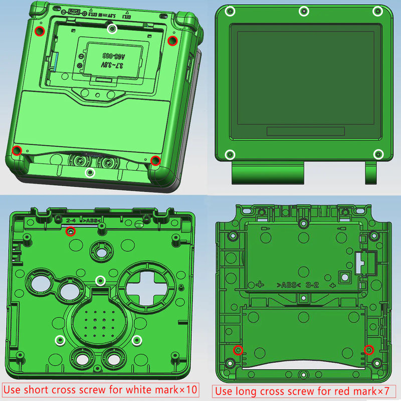 Funny Playing Mirror Shell for the Game Boy Advance SP