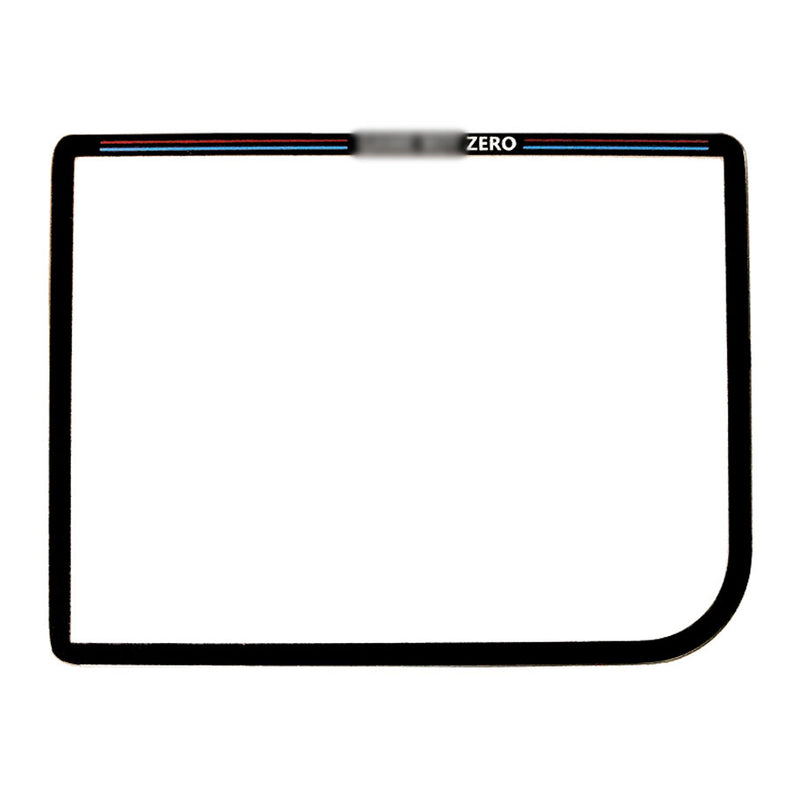 Lentille d'écran en verre pour Game Boy Zero 2,5 mm Bordure