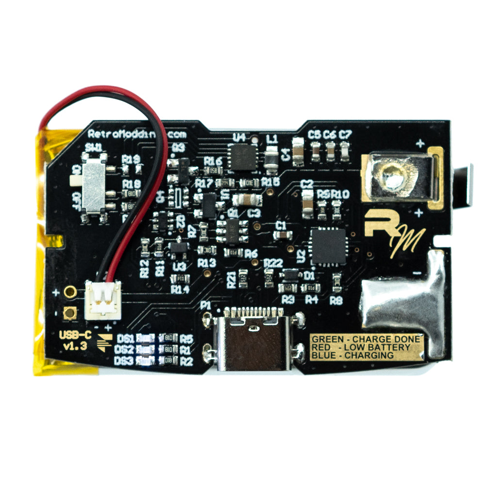 USBC Rechargeable Battery Pack for Game Boy Advance — Retro Modding