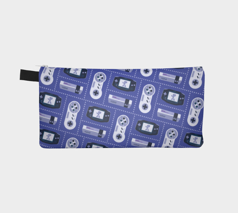 Nintendo Consoles, Megaman Pattern Pencil Case (Blue)
